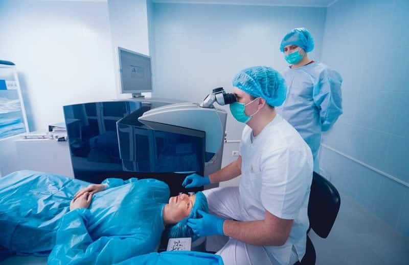 Pendant opération lasik